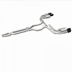 Ford Mustang Performance Exhaust - Rear - Magnaflow - NEO Series Cat-Back - Black Chrome - `18-`23