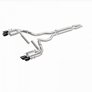 Ford Mustang Performance Exhaust - Rear - Magnaflow - NEO Series Cat-Back - Black Chrome - `18-`23