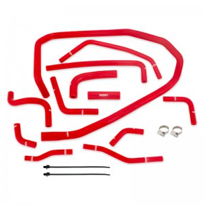 Subaru WRX Silicone Ancillary Hose Kit - Mishimoto - MMHOSE-WRX-15ANCRD - Red - `15-`21