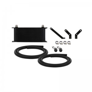 Subaru WRX Transmission Cooler Kit - Front - Mishimoto - 19-row oil cooler - Black - `15-`21