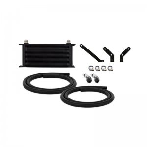 Subaru WRX Transmission Cooler Kit - Front - Mishimoto - 19-row oil cooler - Black - `15-`21