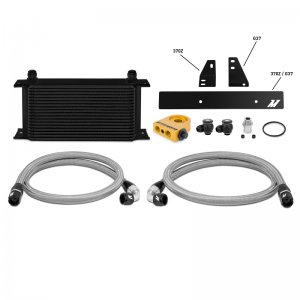 Nissan 370Z Oil Cooler Kit - Mishimoto - Thermostatic - Black - `09-`20