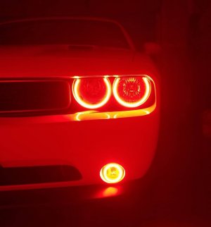 Dodge Challenger Surface Mount Halo Kit - Headlight - ORACLE Lighting - Surface Mount Dynamic ColorSHIFT - Dynamic ColorSHIFT - `08-`14