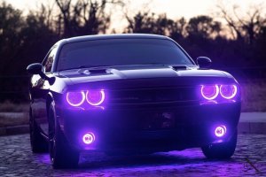 Dodge Challenger Surface Mount Halo Kit - Headlight - ORACLE Lighting - Surface Mount Dynamic ColorSHIFT - Dynamic ColorSHIFT - `08-`14