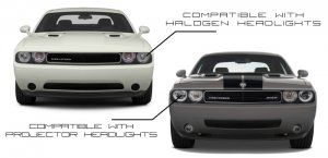 Dodge Challenger Headlight Halo Kit - ORACLE Lighting - Dynamic ColorSHIFT - `08-`14