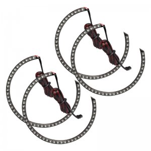 Dodge Challenger Surface Mount Halo Kits - Headlight & Fog Light - ORACLE Lighting - Dynamic ColorSHIFT - `08-`14