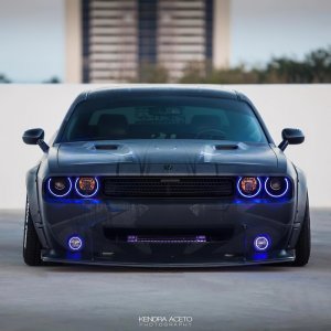 Dodge Challenger Surface Mount Halo Kits - Headlight & Fog Light - ORACLE Lighting - Dynamic ColorSHIFT - `08-`14