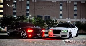 Chrysler 300C Headlight Kit - ORACLE Lighting - ColorSHIFT w/ Halos and Simple Controller - `11-`19
