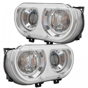 Dodge Challenger Headlight Assemblies - ORACLE Lighting - SMD, HID Style - White - `08-`14