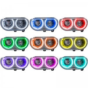 Dodge Challenger Headlight Assemblies - ORACLE Lighting - ColorSHIFT - `08-`14
