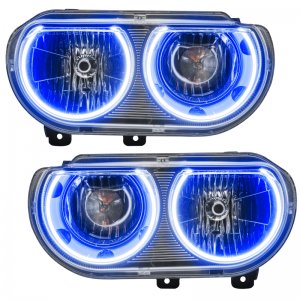Dodge Challenger Headlight Assemblies - ORACLE Lighting - ColorSHIFT w/ BC1 Controller - `08-`14