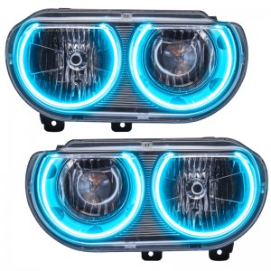 Dodge Challenger Headlight Assemblies - ORACLE Lighting - ColorSHIFT w/ BC1 Controller - `08-`14