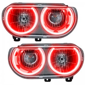 Dodge Challenger Headlight Assemblies - ORACLE Lighting - ColorSHIFT w/ BC1 Controller - `08-`14
