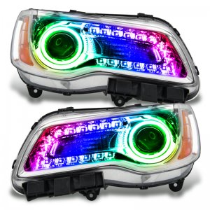 Chrysler 300C Headlight Assembly - ORACLE Lighting - Non-HID + SMD + ColorSHIFT 2.0 DRL - Chrome - `11-`14