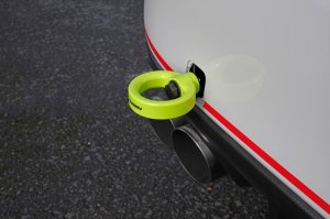 Subaru WRX Tow Hook Kit - Rear - Perrin Performance - Neon Yellow - `15-`21
