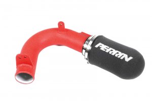 Subaru WRX Performance Air Intake - Perrin Performance - Cold-Air w/Heatshield - Red - `15-`21