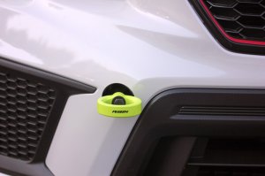 Subaru WRX Tow Hook Kit - Front - Perrin Performance - Neon Yellow - `18-`21