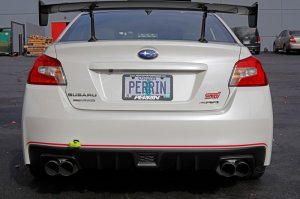 Subaru WRX Tow Hook Kit - Rear - Perrin Performance - Neon Yellow - `15-`21
