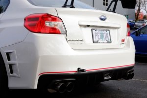 Subaru WRX Tow Hook Kit - Rear - Perrin Performance - Black - `15-`21