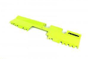 Subaru WRX Radiator Shroud - Perrin Performance - With/Without OEM Intake Scoop - Neon Yellow - `15-`21