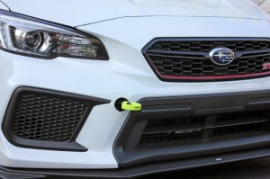 Subaru WRX Tow Hook Kit - Front - Perrin Performance - Neon Yellow - `18-`21