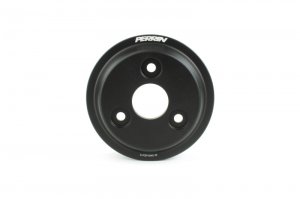 Subaru WRX Water Pump Pulley - Perrin Performance - Lightweight - Black - `22-`25