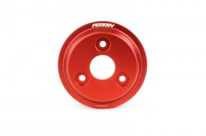 Subaru WRX Water Pump Pulley - Perrin Performance - Lightweight - Red - `22-`25