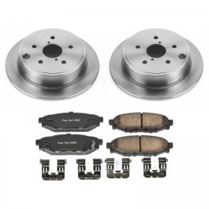Subaru WRX Brake Kit - Rear - PowerStop - Autospecialty Rotors + Z17 Evolution Plus Ceramic Pads - `15-`20