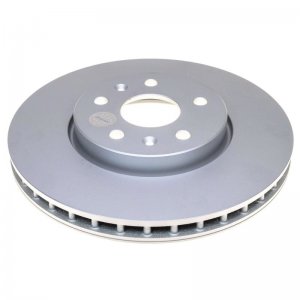 Chevrolet Corvette Brake Rotor (1) - Front - PowerStop - Evolution Coated - Silver - `20-`21