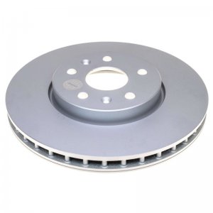 Chevrolet Corvette Brake Rotor (1) - Front - PowerStop - Evolution Coated - Silver - `20-`21