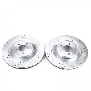 Dodge Charger Brake Rotors (2) - Front - PowerStop - Evolution Drilled & Slotted - `06-`10