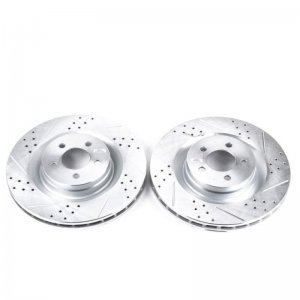 Dodge Charger Brake Rotors (2) - Front - PowerStop - Evolution Drilled & Slotted - `06-`10