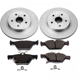 Subaru Outback Brake Kit - Rear - PowerStop - GEOMET Coated Rotors + Z17 Ceramic Pads - `15-`19