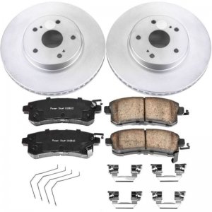 Subaru Legacy Brake Kit - Front - PowerStop - Geomet Coated Rotors + Z17 Ceramic Pads - `16-`19