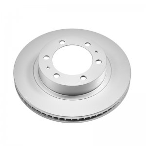 Toyota Tacoma Brake Rotor (1) - Front - PowerStop - Evolution Geomet Coated - Silver - `05-`20