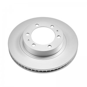 Toyota Tacoma Brake Rotor (1) - Front - PowerStop - Evolution Geomet Coated - Silver - `05-`20