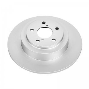 Subaru Legacy Brake Rotor (1) - Rear - PowerStop - Evolution Geomet Coated - Silver - `00-`04