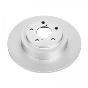 Subaru Legacy Brake Rotor (1) - Rear - PowerStop - Evolution Geomet Coated - Silver - `00-`04