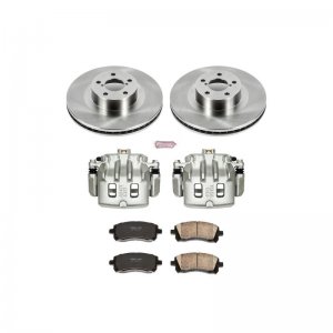 Subaru Legacy Brake Kit - Front - PowerStop - Autospecialty Rotors + Evolution Ceramic Pads + Non-coated Calipers - 2001