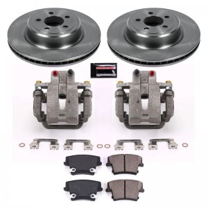 Dodge Charger Brake Kit - Rear - PowerStop - OE Stock Replacement Rotors + Evolution Ceramic Pads + Non-Coated Calipers - `06-`14