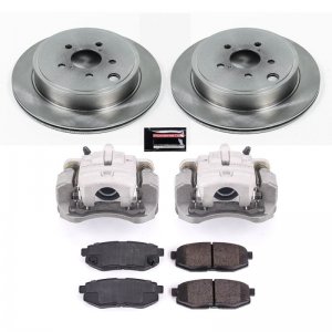 Subaru BRZ Brake Kit - Rear - PowerStop - Autospecialty Rotors + Evolution Ceramic Pads + Non-Coated Calipers - `13-`20