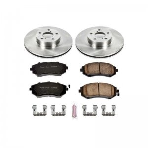 Subaru Legacy Brake Kit - Front - PowerStop - Autospecialty Rotors + Z17 Evolution Plus Ceramic Pads - `02-`04
