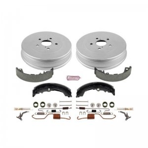 Toyota Tacoma Brake Drums (2) - Rear - PowerStop - Stock Replacement Drum + Shoe Kit - `05-`15