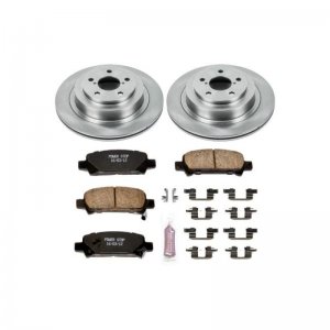 Subaru Legacy Brake Kit - Rear - PowerStop - Autospecialty Rotors + Z17 Evolution Plus Ceramic Pads - `05-`09