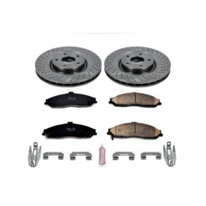 Chevrolet Corvette Brake Kit - Front - PowerStop - Autospecialty Rotors + Z17 Evolution Plus Ceramic Pads - `05-`13