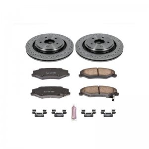 Chevrolet Corvette Brake Kit - Rear - PowerStop - Autospecialty Rotors + Z17 Evolution Plus Ceramic Pads - `05-`13