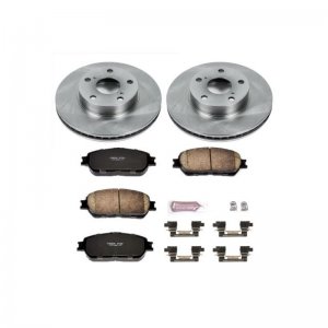 Toyota Tacoma Brake Kit - Front - PowerStop - Autospecialty Rotors + Z17 Evolution Plus Ceramic Pads - `05-`15