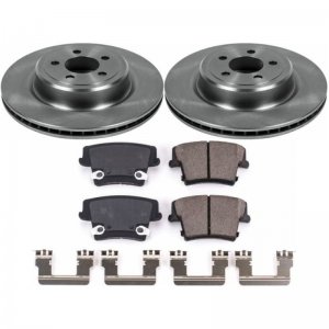 Dodge Charger Brake Kit - Rear - PowerStop - Autospecialty Rotors + Z17 Evolution Plus Ceramic Pads - `06-`14