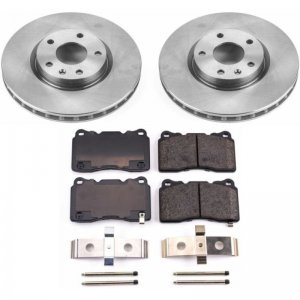 Chevrolet Corvette Brake Kit - Front - PowerStop - Autospecialty Rotors + Z17 Evolution Plus Ceramic Pads - 2014