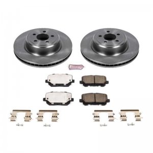 Dodge Charger Brake Kit - Rear - PowerStop - Autospecialty Rotors + Z17 Evolution Plus Ceramic Pads - `14-`19